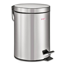 Ведро-контейнер для мусора (урна) с педалью LAIMA Classic, 12 л, зеркальное, нержавеющая сталь, со съемным внутренним ведром в Мичуринске