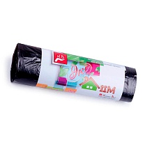 Мешки для мусора 30 л, черные, в рулоне 20 шт., ПНД, 6 мкм, 600х500 мм, Концепция Быта ЭкоДом, 601348 в Мичуринске