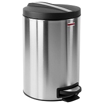 Ведро-контейнер для мусора (урна) с педалью LAIMA Modern, 12 л, матовое, нержавеющая сталь, со съемным внутренним ведром в Мичуринске