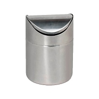 Урна для мусора 1,2 л настольная, с качающейся крышкой, нержавеющая сталь, матовая в Мичуринске