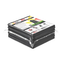 Мешки для мусора 160 л, серые, в пачке 10 шт., ПВД, 40 мкм, 900х1100 мм, i-Bag в Мичуринске