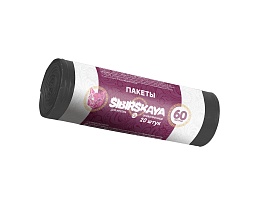 Мешки для мусора 50 л, черные, в рулоне 20 шт., ПНД, 10 мкм, 700х600 мм, SIBIRSKAYA, 101-006 S в Мичуринске Мешки для мусора 50 л, черные, в рулоне 20 шт., ПНД, 10 мкм, 700х600 мм, SIBIRSKAYA, 101-006 S в Мичуринске