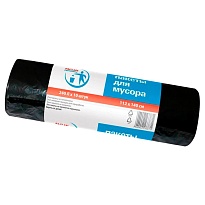 Мешки для мусора 240 л, черные, в рулоне 10 шт., ПВД 30 мкм, 1400х1120 мм, PACLAN Professional, 606336 в Мичуринске