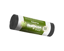 Мешки для мусора 30 л, черные, в рулоне 25 шт., ПНД, 7 мкм, 580х480 мм, SIBIRSKAYA, 101-003 S в Мичуринске Мешки для мусора 30 л, черные, в рулоне 25 шт., ПНД, 7 мкм, 580х480 мм, SIBIRSKAYA, 101-003 S в Мичуринске