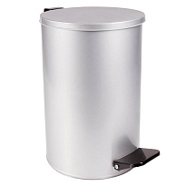 Ведро для мусора с педалью, усиленное, Титан, 10 л, серое, оцинкованная сталь в Мичуринске