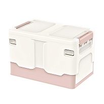 Ящик пластиковый складной белый, дно розовое, 370х240х240 мм в Мичуринске