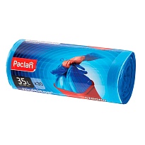 Мешки для мусора 35 л, с ушками, синие, в рулоне 30 шт., ПНД, 10,5 мкм, 640х500 мм, PACLAN Multitop, 600819 в Мичуринске Мешки для мусора 35 л, с ушками, синие, в рулоне 30 шт., ПНД, 10,5 мкм, 640х500 мм, PACLAN Multitop, 600819 в Мичуринске