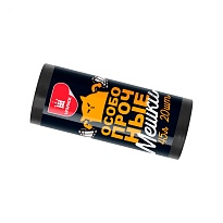 Мешки для мусора 45 л, черные, в рулоне 20 шт., ПНД, 14 мкм, 650х550 мм, Особопрочные, МП7795 в Мичуринске