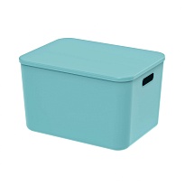 Ящик пластиковый вкладываемый бирюзовый 410х305х245 мм в Мичуринске
