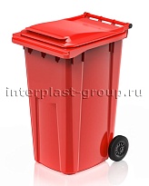 Контейнер для мусора 240 л красный облегченный 240 красный в Мичуринске Контейнер для мусора 240 л красный облегченный 240 красный в Мичуринске
