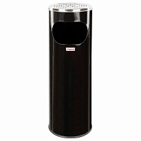 Урна с пепельницей 18 литров, нержавеющая сталь, черная, LAIMA PROFESSIONAL в Мичуринске Урна с пепельницей 18 литров, нержавеющая сталь, черная, LAIMA PROFESSIONAL в Мичуринске