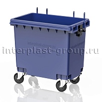 Мусорный контейнер 770 л синий без крышки 770 голубой в Мичуринске